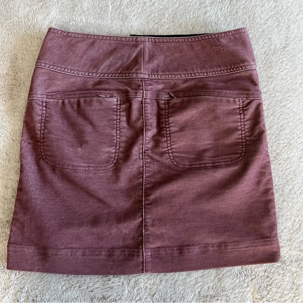 Athleta Ridge Corduroy Mini Skirt Lilac Purple Womens Size 2 - Picture 2 of 7